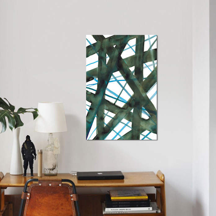 «Tangled I», reproduction sur toile, H 26 po x l 18 po x P 1,5 po, Pas de tapis, Toile tendue