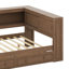Lit de jour en bois pleine grandeur avec tablettes de rangement, USB, DEL et 2 tiroirs-1923610752