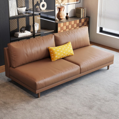 Armless Straight Minimalist Sofa