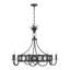 Lustre 8 lumières en tourmaline noire Hearst-1184445940