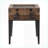 Rustic Oak and Matte Grey Coffee Table – Trunk-Style Storage, Versatile Living Room Accent