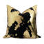 Housse de coussin réversible en velours abstrait