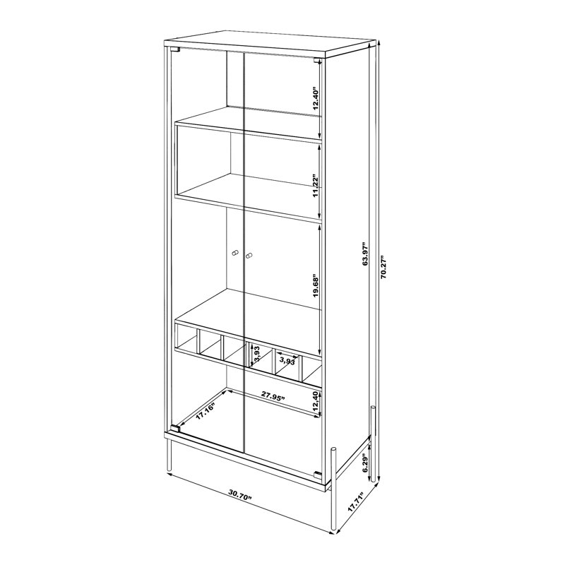 Joy China Cabinet, Red