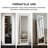 Framed Full-Length LED Mirror with Tempered Glass & Anti-Desilvering – Bright 3-Color Lighting, Stable Multi-Installation-849736744