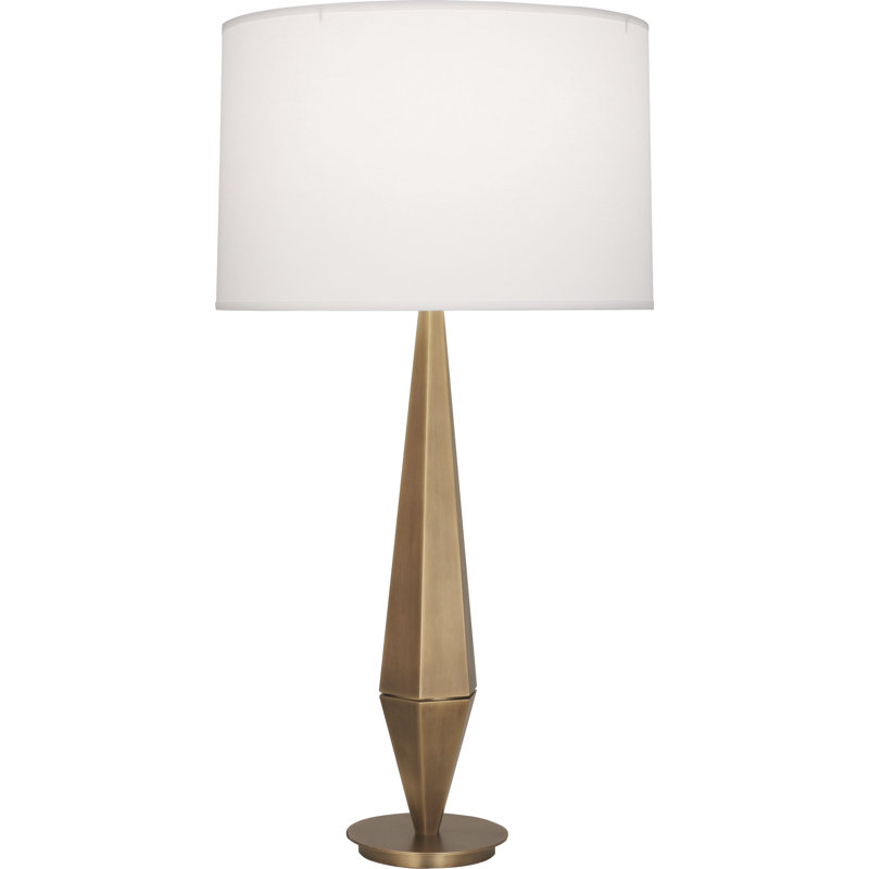 Wheatley Table Lamp, Warm Brass, 33.5" H x 17" W x 17" D 