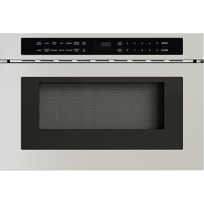 Zephyr 24 In. 1.2 cu. ft. Built-in Microwave Drawer with Sensor Cooking