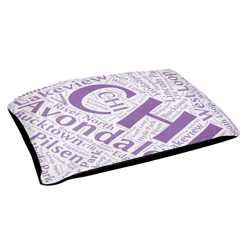Oreiller rectangulaire designer, Grand L 50 po x l 40 po, Mauve, Chicago