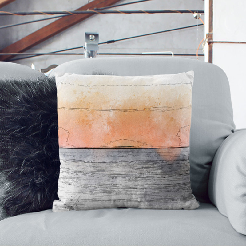 Square Throw Cushion, White, 55cm H x 55cm W x 20cm D
