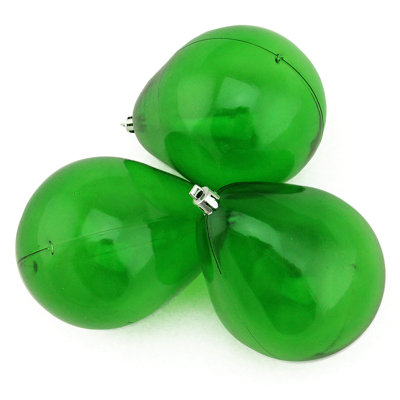 Transparent Teardrop Shaped Shatterproof Christmas Ornaments