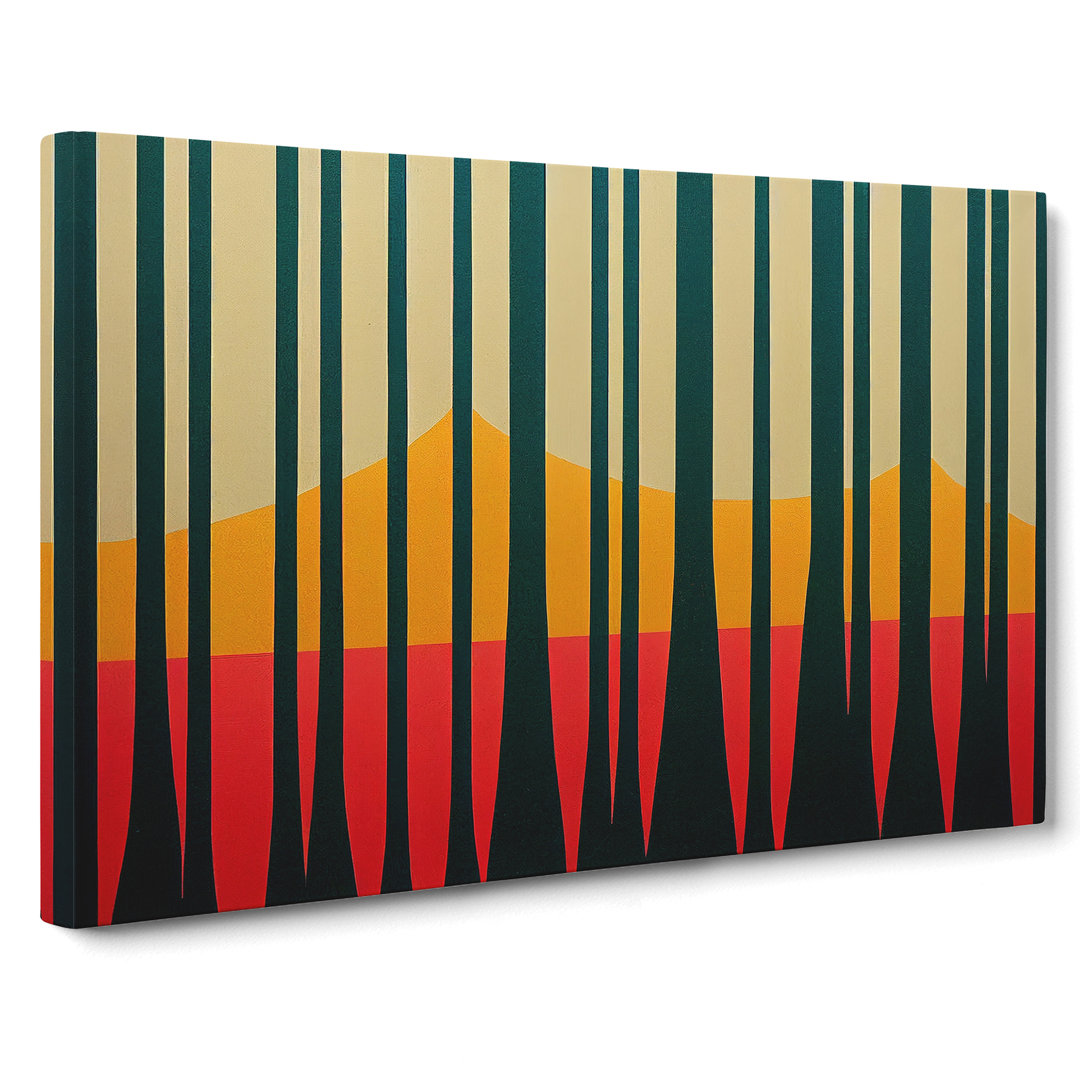 Forest Deco Vol.4 Abstrakt - Wrapped Canvas Graphic Art