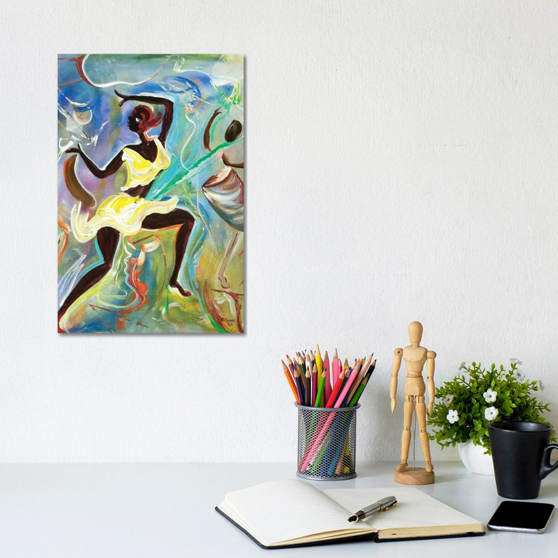 Kumina 1 Piece Wrapped Canvas Painting, 30.48cm H x 20.32cm W x 1.91cm D