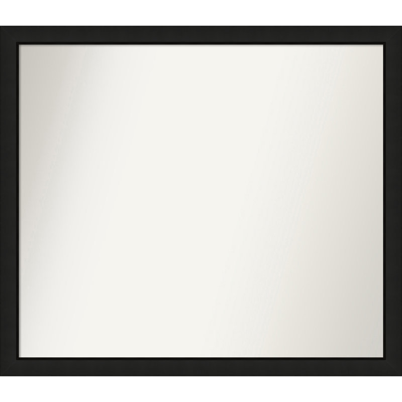 Phil Solid Wood Wall Mirror, Rectangle, 34.25" x 39.25"