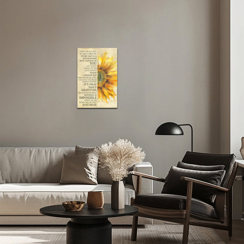 Affiche de tournesol Adriatik, H 18 po x l 12 po