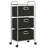  Shelving Unit With 3 Storage Boxes Steel And Non-Woven Fabric