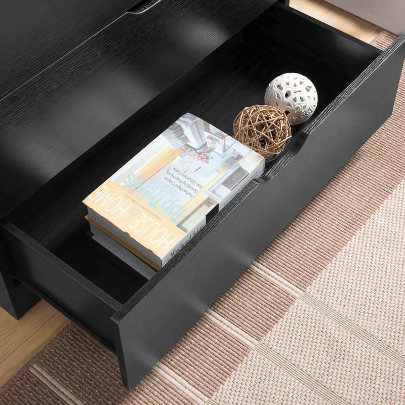 Commode 5 tiroirs, armoire en bois vieilli, Chocolat