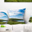 Vue panoramique de la plage de l'océan Pacifique - Coussin imprimé paysage-460665699-460665695