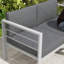126cm Wide L-Shaped Loveseat,Patio Sofa with Cushions