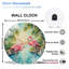 Horloge murale moderne en verre 12 po