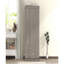 Armoire 3 portes avec 2 tiroirs, effet grain de bois gris