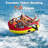 1-2 Person Inflatable Towable Tube for Boating, Heavy-Duty Nylon Cover Water Sport Tow Tube with Front & Back Tow Points