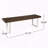 Dining Bench Acacia Wood Iron Legs Weather Resistant Modern-1308579069