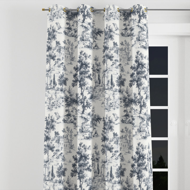 Rideaux de fenêtre Modern, Œillets dorés, L 52 po x L 120 po