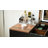  Naiyeli Modern Makeup Vanity Desk Set with Flip up Mirror & 3 LED Light, Writing Desk with Power Outlet, Bedroom Makeup Table with Cushioned Stool for Women, Green-2083557029