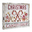 Art mural sur toile de Noël Candy Shop par Creatif Belle