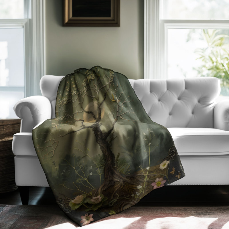  Couverture Woodland Fantasy Sanctuary, L 80 po x l 60 po