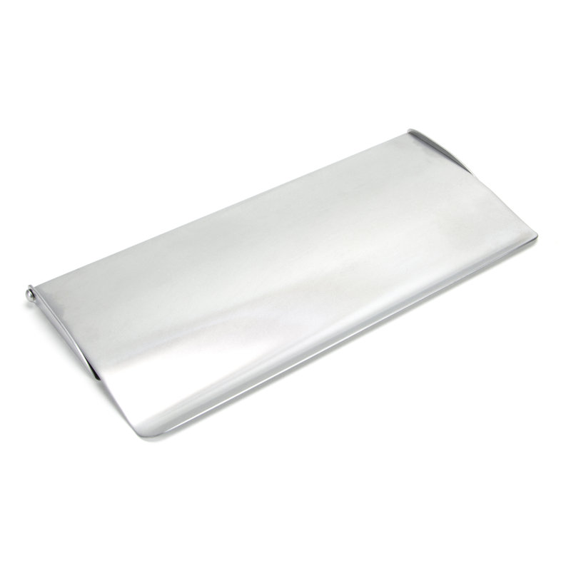 Letter Plate Cover Door Accessory, Satin Chrome