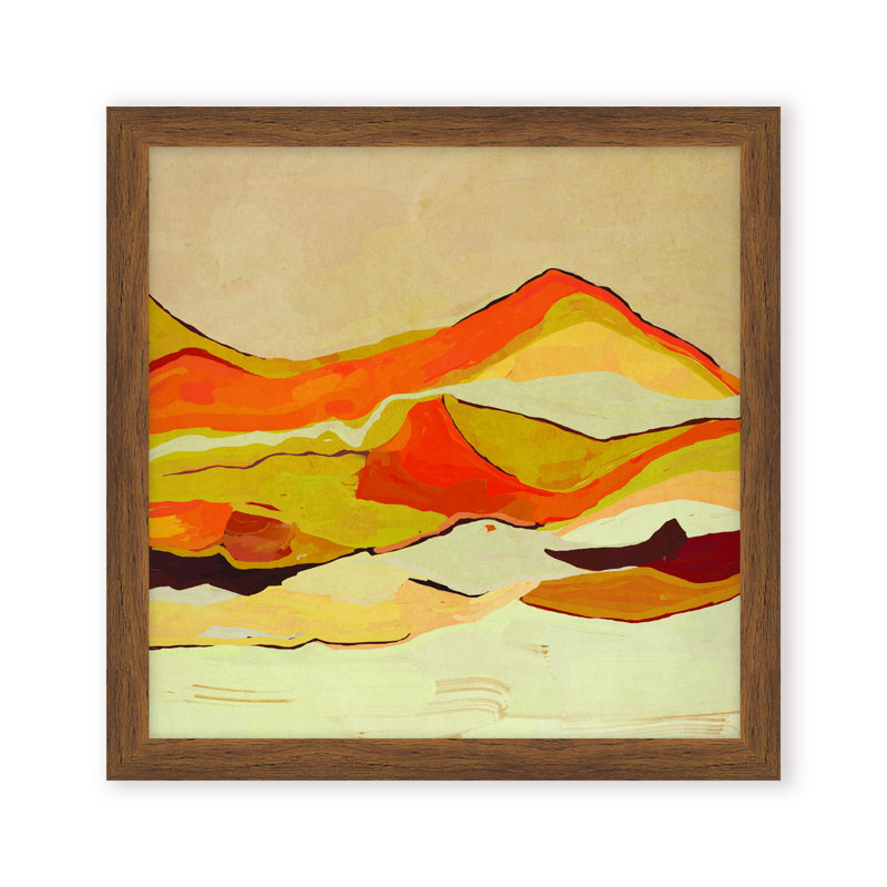 Nature Inspired Dawn's Horizon Trptych, 16" H x 16" W, Framed Matted Print, White