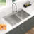 33'' L x 22" W Stainless Steel Double Bowl Drop-In/Topmount Kitchen Sink