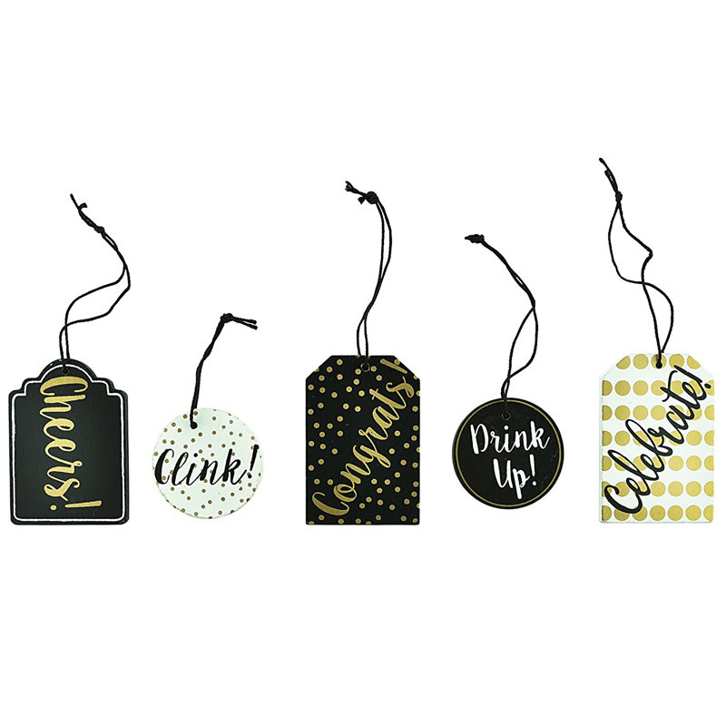 Larry Wood Wine Marker Tag Set