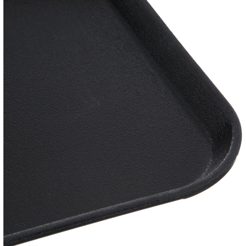 Plateau rectangulaire Gripite 2 20 po x 15 po - noir, H 1 po x l 18 po x L 14 po, Noir