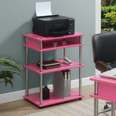 Edwin 30'' H x 23.75'' W Printer Stand