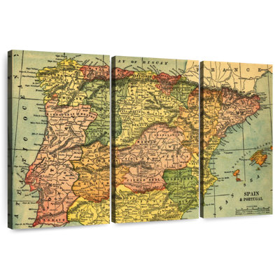 Carte de l'Espagne et du Portugal