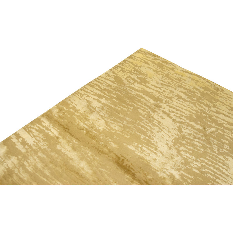 Hand Knotted Area Rug in Gold