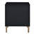 3 Nightstand In Black, Silver And Gold - Sleek Functional Bedroom Storage Enhancing Style
