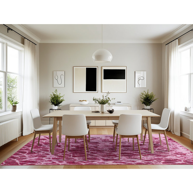 Abstract Indoor Rug, Rectangle 7' x 10'