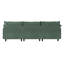 Canapé modulaire en U 108 po 5 pièces en tissu velours côtelé facile à assembler 108 po Comfy-1565757586