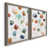 Toile avec cadre gris