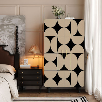 Retro painted  storage wardrobe