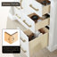 Meuble-lavabo double avec base en bois Gavino-148278212