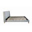 Lit tapissier avec 2 tables de chevet