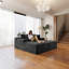  Canapé modulaire 70,8 po, canapé-lit compressé 2 pièces, aucun assemblage requis, velours côtelé moelleux, gris-1094998107