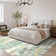 Pavelina Green Modern Abstract Machine Washable Indoor Area Rug with Non-Slip Backing
