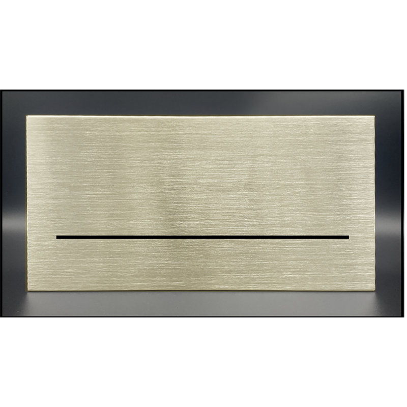 Panneau d'adresse en aluminium illuminé, Bronze clair