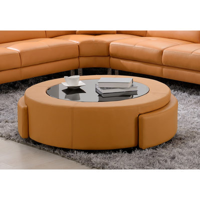 Glass Top Single Coffee Table