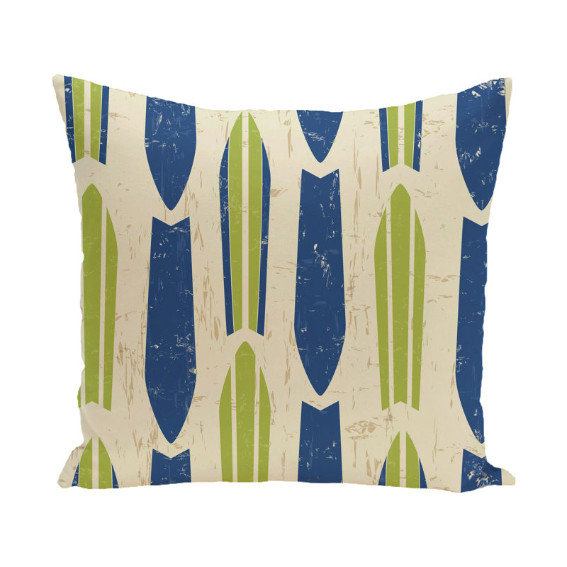 Housse de coussin et insert Surf, Sand & Sea Square, H 16 po x l 16 po, Vert clair