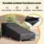 Outdoor Furniture Cover 195 X 76 X 80 Cm 210D Oxford Fabric